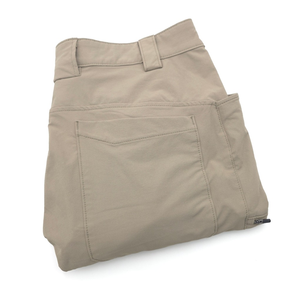 Duluth Trading Co Flexpedition Cargo Pants Men 36x34 Tan Nylon Hiking Outdoor